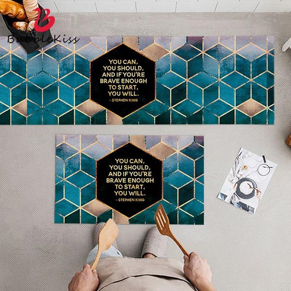 

carpets bubble kiss pvc leather home entry mat diamond pattern oil-proof modern long kitchen erasable thicken balcony floor rugs