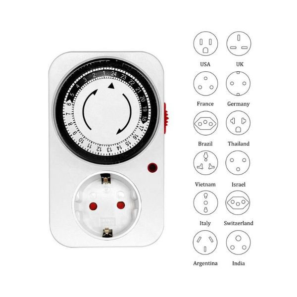 

timers 24-hours daily mechanical timer electrical socket light switch plug