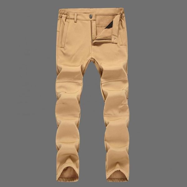 

men's pants wear resistant great soft outdoor thick winter warm for climbing, Black