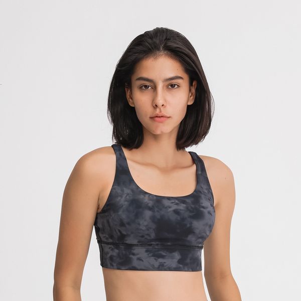 

bra magic tie dye cross back sports medium support sport naked feel gym bra, Red;black