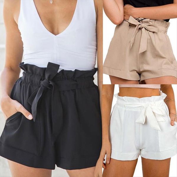 

summer casual shorts beach high waist short fashion lady women, White;black