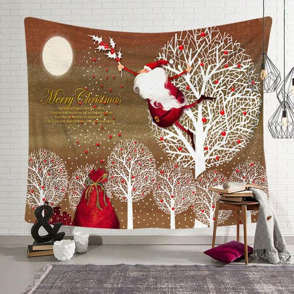 

tapestries usa christmas print tapestry wall hanging home decor high quality