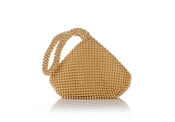 

new 2022 candy color luxury evening bags women tote beaeded clutches wrist bas , mini holder , 05
