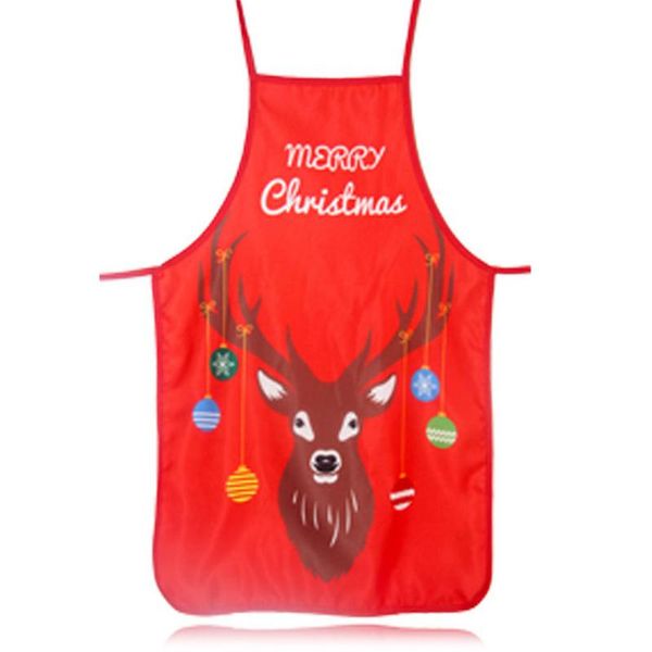

aprons chistmas apron kitchen christmas santa claus elk snowman style decoration for dinner party cooking baking s55