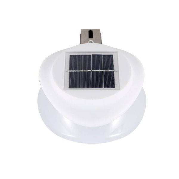 

outdoor wall lamps waterproof solar power fence lamp ufo shape 9 led gutter lighting panel light super bright eaves courtyard