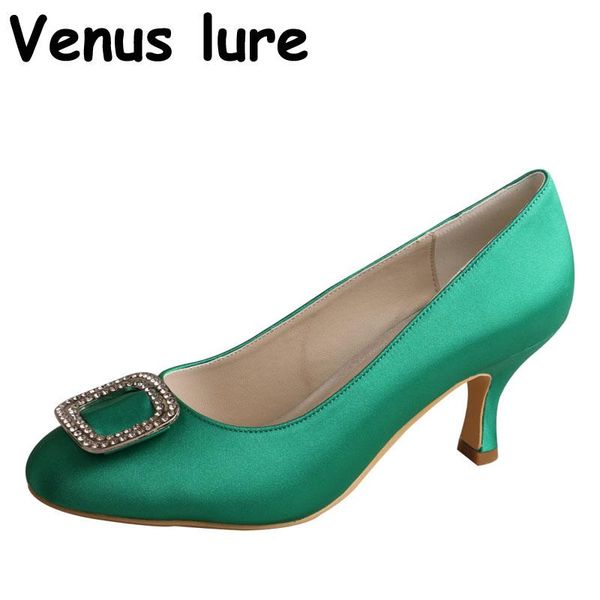 

dress shoes 23 colors green high heels for women size 5 round toe court, Black