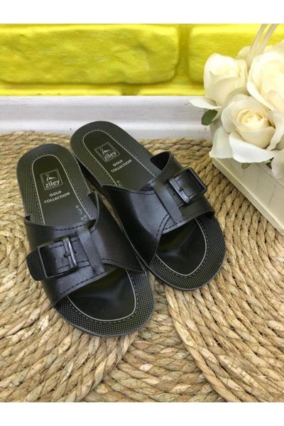 

slippers adjustable arched women slipper model-black