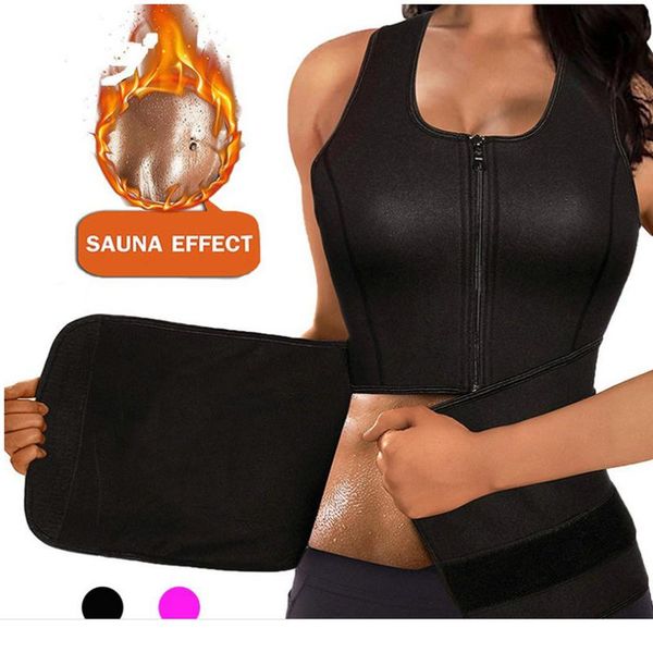 

women's shapers women waist trainer corset weight loss body shaper slimming underwear tummy sweat shapewear workout belt, Black;white