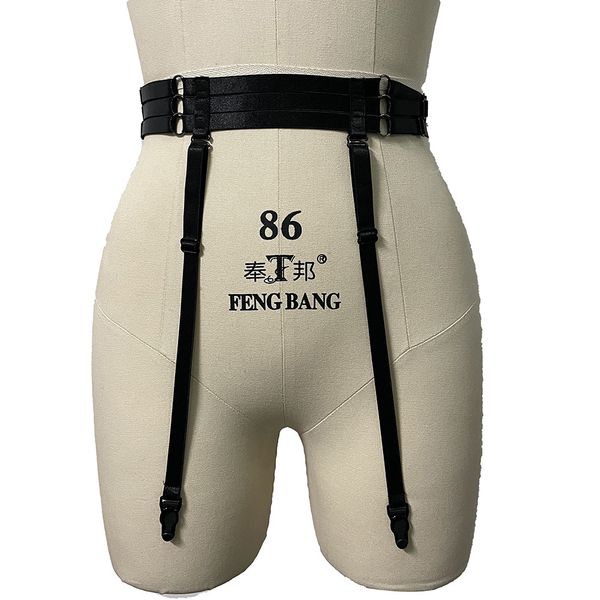 

special temptation waist strap, tight cos uniform accessories, fun garter, Black;white