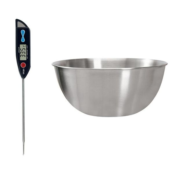 

bowls 1 pcs 304 stainless steel mixing bowl storage set & digital , cooking with probe