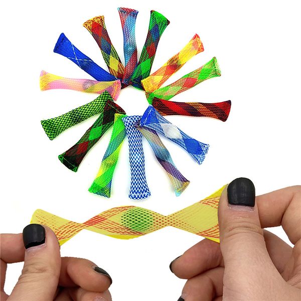 

sensory home toy marbles ball autism adhd anxiety therapy edc stress relief hand fidget toys braided mesh easy bend with marble