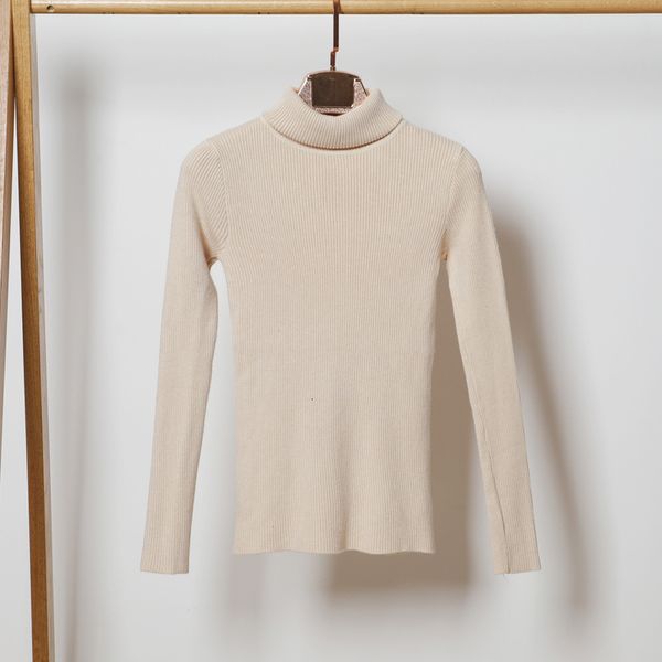 

women's sweaters long-sleeved turtleneck knitted female solid color simple style undecorated elastic bottoming women spring d52c, White;black