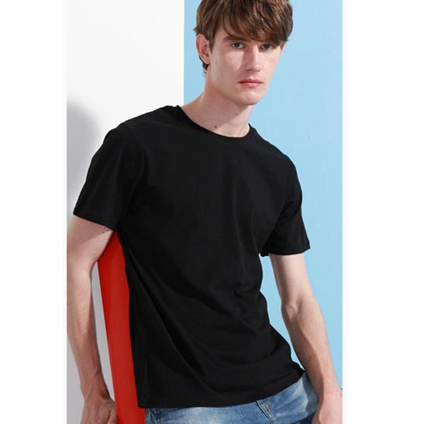 

men's t-shirts mrmt 2021 brand pure cotton short sleeve t shirt loose half casual round neck, White;black