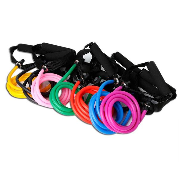 

resistance bands fitness band rope tube latex elastic exercise for gym yoga pilates