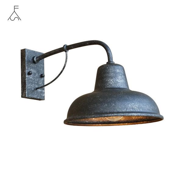 

wall lamps vintage outdoor lamp wrought iron american sconce balcony corridor aisle garden light rainproof bra