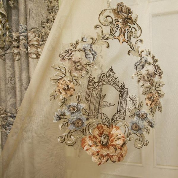 

curtain & drapes europe and the united states luxury 4d embossed jacquard full shading decorative curtains for living room window bedroom el