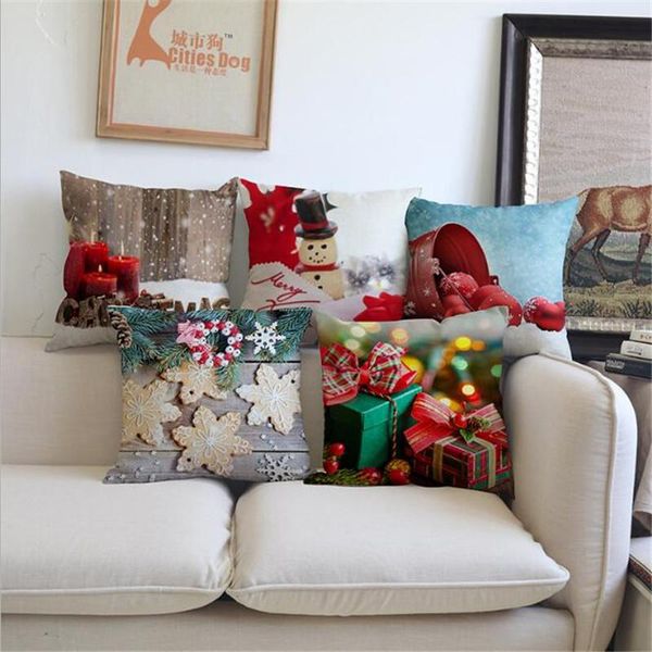 

cushion/decorative pillow christmas pattern decoration cushion cover decorative throw case for car home sofa 45*45cm
