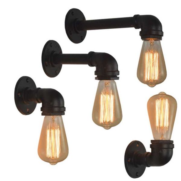 

wall lamp american simple water pipe small bar nostalgic decoration european and cafe counter
