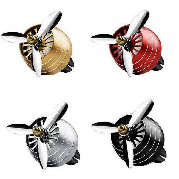 

car air freshener alloy led auto conditioning outlet perfume clip flavor with 3 fragrant tablets