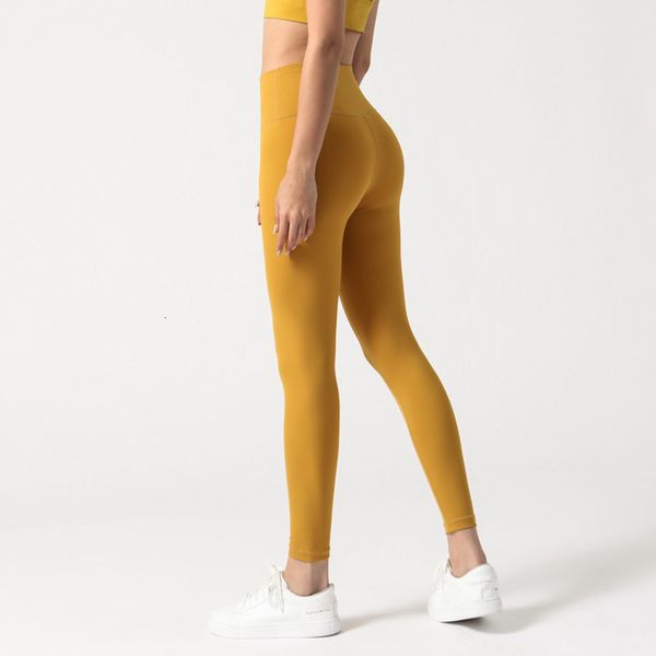 

tracksuits luxury women's wearlulu wear2021 t-fitns pants double side brocade tight peach hip high waist nude, Gray