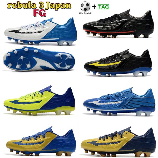

men soccer cleats football shoes rebula 3 japan fg black red deep blue bright navy yellow royal white mens sportss neakers us 7-11.5