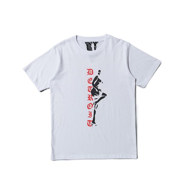 

factory t shirt v new fashion brand pole dance beauty print t-shirt loose round neck short sleeve for lovers, White;black