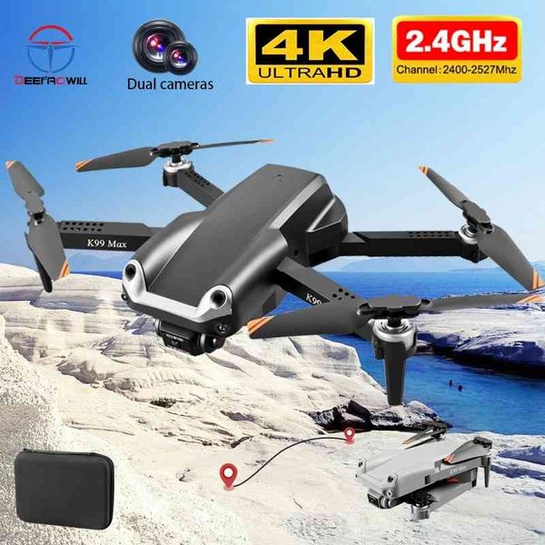 

new k99max obstacle avoidance mini drone 4k hd profesional aerial pgraphy dron wifi fpv rc quadcopter toy gift for children