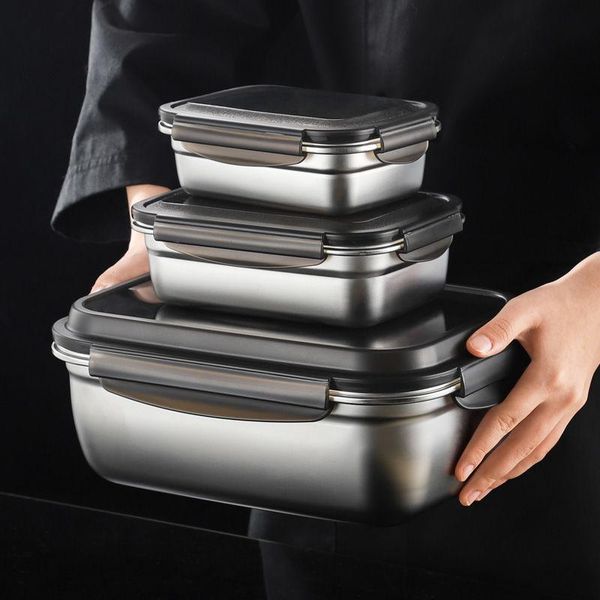 

dinnerware sets stainless steel storage containers with sealed lid lunch box er dishwasher oven safe for bento picnic