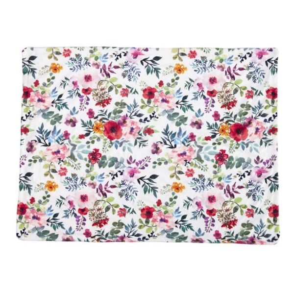 

blankets & swaddling baby receiving blanket with dotted backing floral printed swaddle wrap for born infant bedding 75x100cm