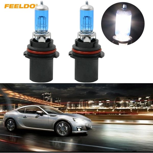 

car headlights feeldo 10pcs white 9004/9007 12v 55w/100w lamp light source parking #mx2031
