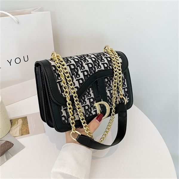 

outlet sale 80% off fashionable, simple, personalized and fashionable small square bag autumn new style foreign handbag printed single shoul