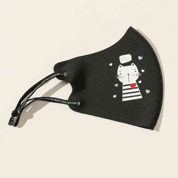 

air cat cute cotton printed breathable and dustproof comfortable mask