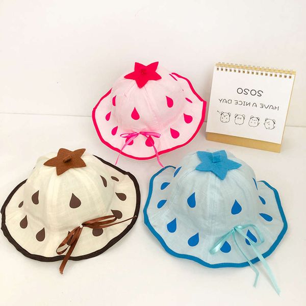 

sun hat for children children's breathable fisherman's beach basin outdoor sunshade hat, Yellow