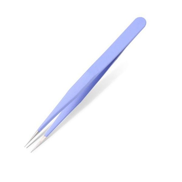 

eyebrow tools & stencils q1qd 1pc metal tweezers for eyelash extensions straight curved tip nippers false lash application salon home