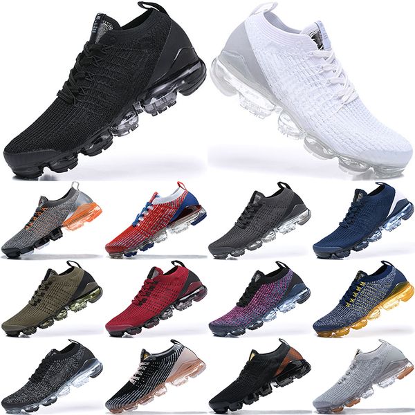 

vapormax 3.0 running shoes triple black white oreo lightning tiffany pink rise dynamic yellow south beach moon landing grey gun sport sneake