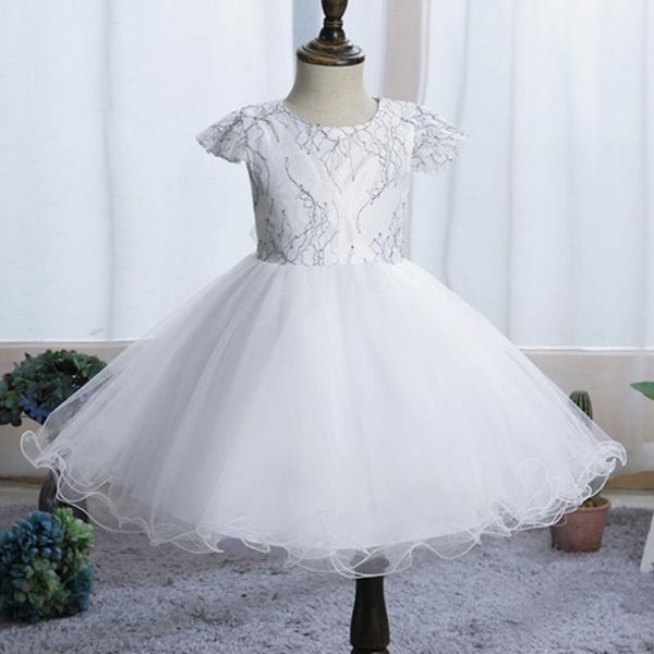 

girl's dresses summer dress born baby girls clothes infant kids baptism clothing princess toddler 1st birthday white wedding, Red;yellow