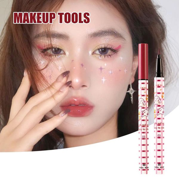

eyeliner 7 color liquid eye liner waterproof sweat resistan pencil makeup tool for profession beginning people dl