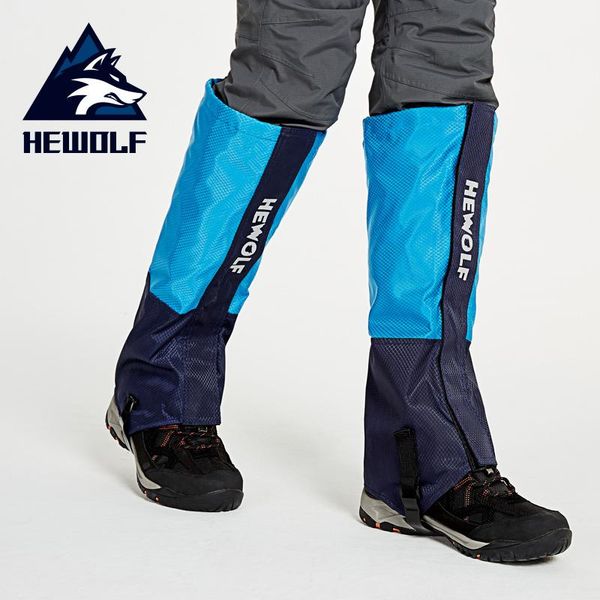 

arm & leg warmers hewolf kids gaiters outdoor hiking climbing walking skiing snow kneepad waterproof sport safety protection, Black