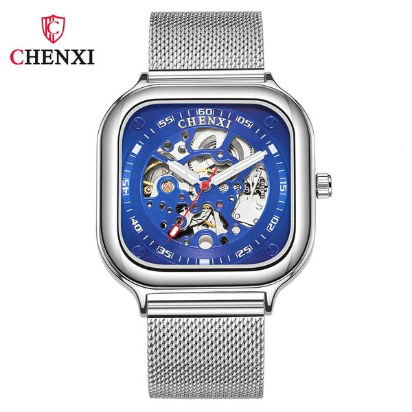 

luxury watches men's bags closed mechanical employed iron plate random male clock, Slivery;brown