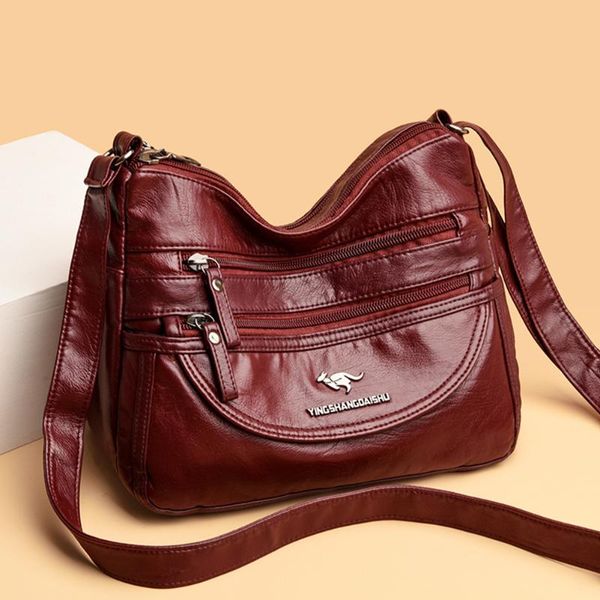 

evening bags women shoulder pu leather fashion crossbody bag tote ladies solid designed handbags for shopping