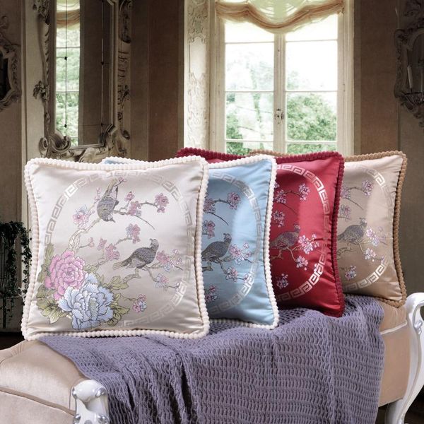 

cushion/decorative pillow embroidery nordic covers jacquard plush cover for deco cushion living room decoration decorations home pillowcase