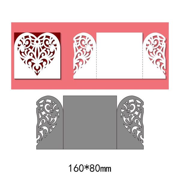 

painting supplies hollow heart pattern cutting dies home decor metal po craft embossing scrapbooking paper