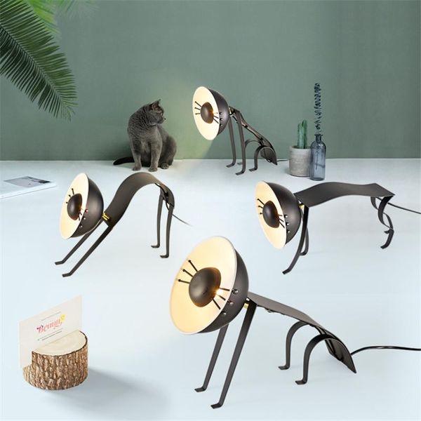 

table lamps nordic iron cat modeling study children's room bedroom art deco desk lamp studio restaurant postmodern lights