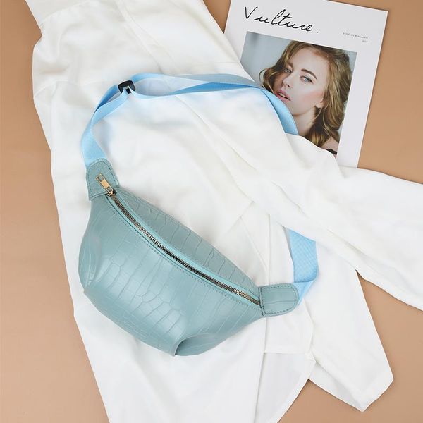 

women fashion alligator waist pack for designer female pu leather fanny packs belt bags travel purse