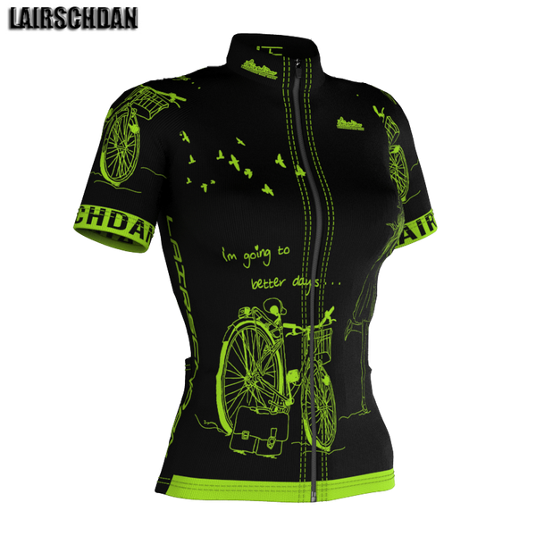 

lairschdan pro team cycling jersey women short shirt summer mtb bike maillot velo femme bicycle clothing clothes racing jackets, Black;red