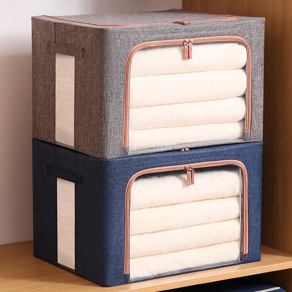 

storage bags clothes quilt oxford box moisture-proof and dust-proof folding cabinet container travel home