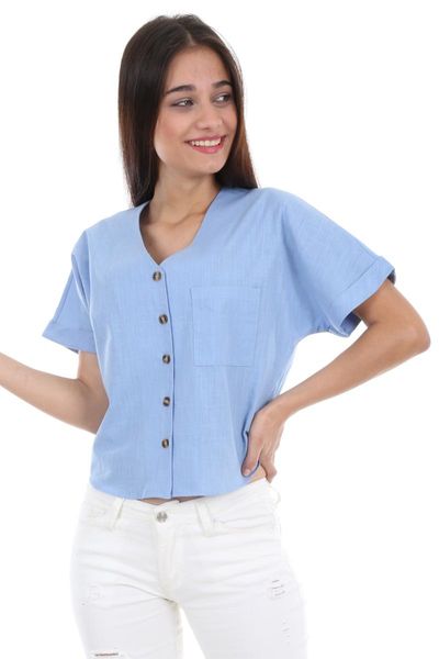 

women's blouses & shirts single pocket button short sleeve blouse fashion women 2021 large size office work clothes, White