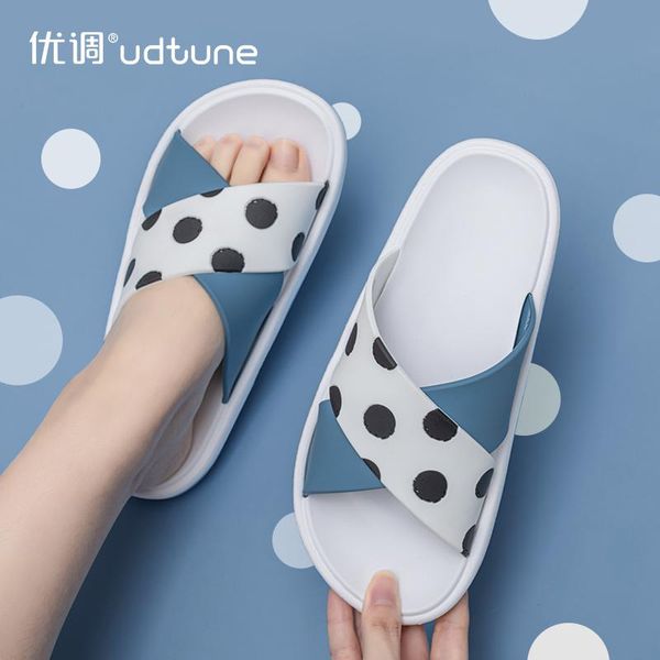 

youdiao sippers for women outdoors summer shoes eva indoor home dress slides ladies non-slip bathroom sandals dots slipper slippers, Black