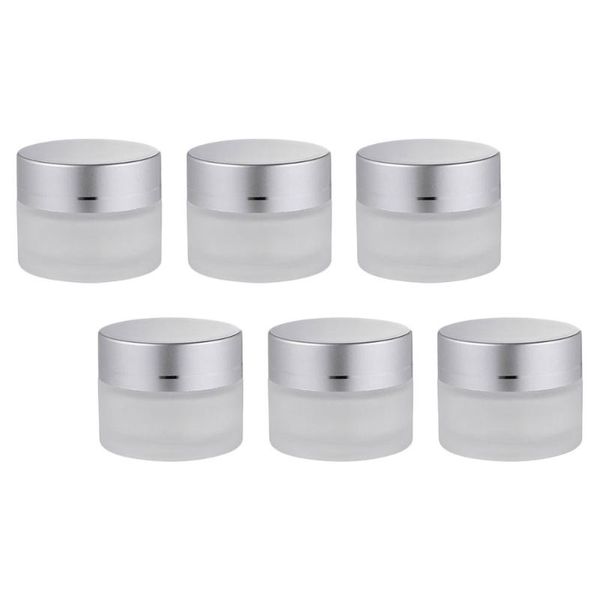 

storage bottles & jars 6pcs 50g glass cream portable cosmetic dispenser refillable