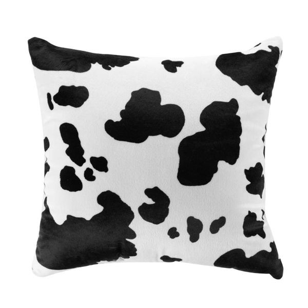 

pillow case home decorative animal skin pattern cow soft fleece sofa car faux fur cushion cover throw